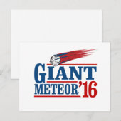 Riesiger Meteor 2016 Postkarte (Vorne/Hinten)