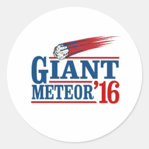 Riesiger Meteor 2016 Runder Aufkleber