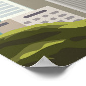 Riesiger Motocross-Sprung im NYC Poster (Ecke)