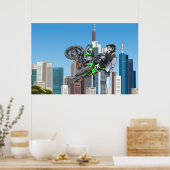 Riesiger Motocross-Sprung im NYC Poster (Küche)