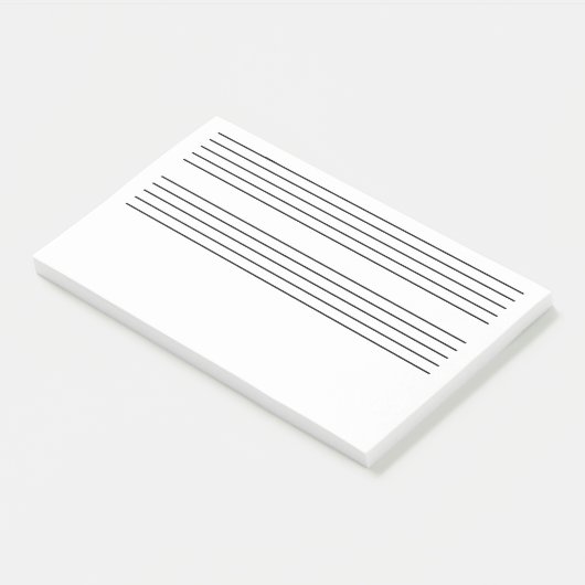 Riesiger Musiknoten Post-it Klebezettel (angewinkelt)