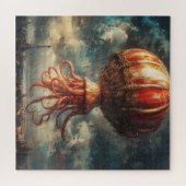 Riesiger Oktopus-Heißluftballon über Paris Puzzle (Horizontal)