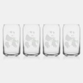 Riesiger Panda isst Bambus Dosenglas (Hinten)