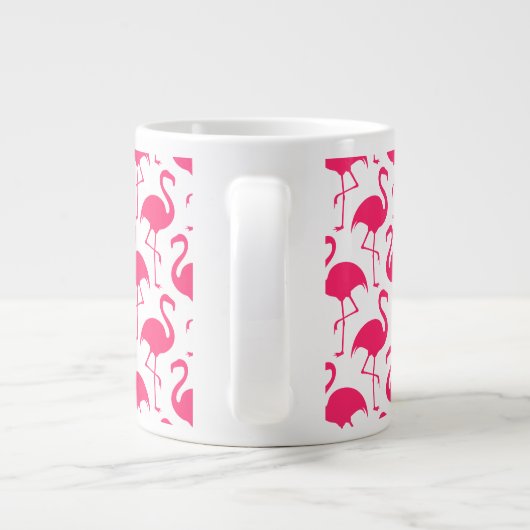 Riesiger rosa Flamingo Jumbo-Tasse (Rückseite)