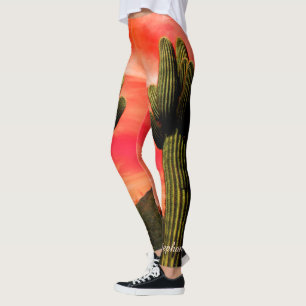 Riesiger Saguaro-Kaktus, personalisierte Leggings