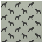 Riesiger Schnauzer-Silhouette-Muster Stoff (Muster)