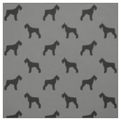 Riesiger Schnauzer-Silhouette-Muster Stoff (Muster)