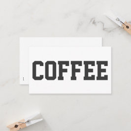 Riesiger schwarzer Text auf White Punch Loyalty Ca Treuekarte