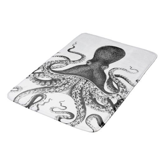 Riesiger SeeTintenfisch Badematte (Schrägansicht)