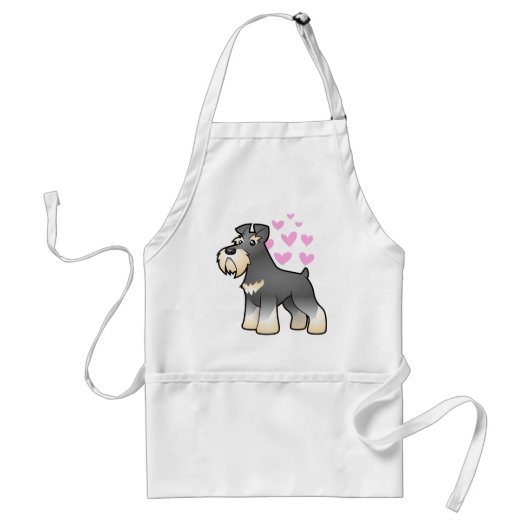 Riesiger/Standard-/Miniaturschnauzer-Liebe Schürze (Vorne)