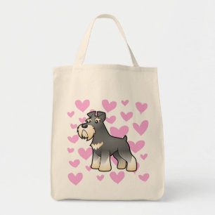 Riesiger/Standard-/Miniaturschnauzer-Liebe Tragetasche