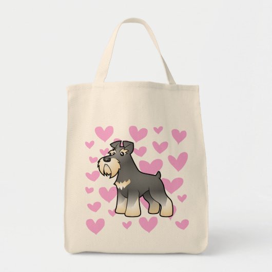 Riesiger/Standard-/Miniaturschnauzer-Liebe Tragetasche (Vorne)