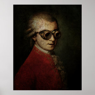Riesiger Steampunk Mozart Poster