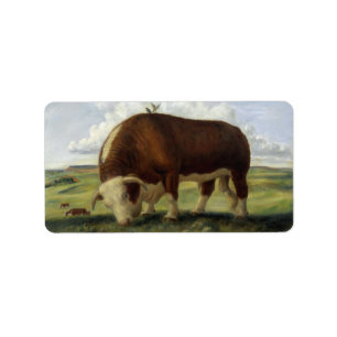 Riesiger Stier Adressaufkleber
