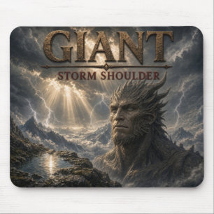 Riesiger Sturm-Schulter-Dunkelrealismus Mousepad