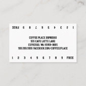 Riesiger Text auf weißer Doppelpunktzahl Treuekarte (Rückseite)