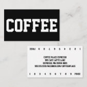 Riesiger Text auf weißer Doppelpunktzahl Treuekarte (Vorne/Hinten)