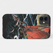 Riesiger Tintenfisch-Angriffsfall Case-Mate iPhone Hülle (Rückseite (Horizontal))