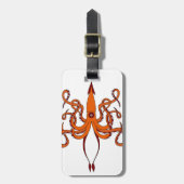 riesiger Tintenfisch Gepäckanhänger (Vorderseite vertikal)