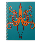 riesiger Tintenfisch Notizblock (Vorderseite)