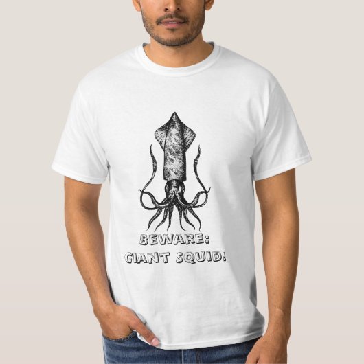 Riesiger Tintenfisch - passen Sie auf! T-Shirt (Vorderseite)