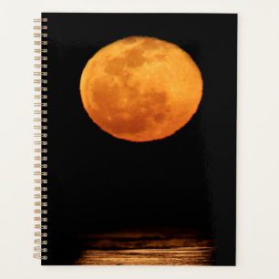 Riesiger Vollmond South Padre Island, Texas Planer