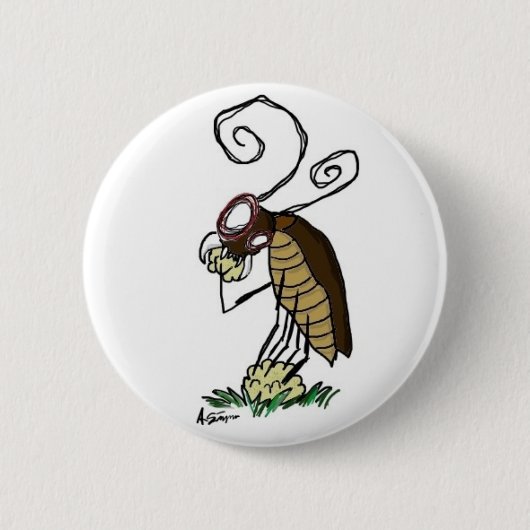 Riesiger Wanzen-Knopf Button (Vorderseite)