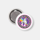 riesiger Weltraumfan Magnet (Vorderseite/Rückseite)