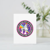 riesiger Weltraumfan Postkarte (Stehend Vorderseite)
