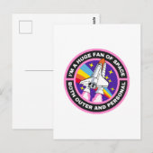 riesiger Weltraumfan Postkarte (Vorne/Hinten)