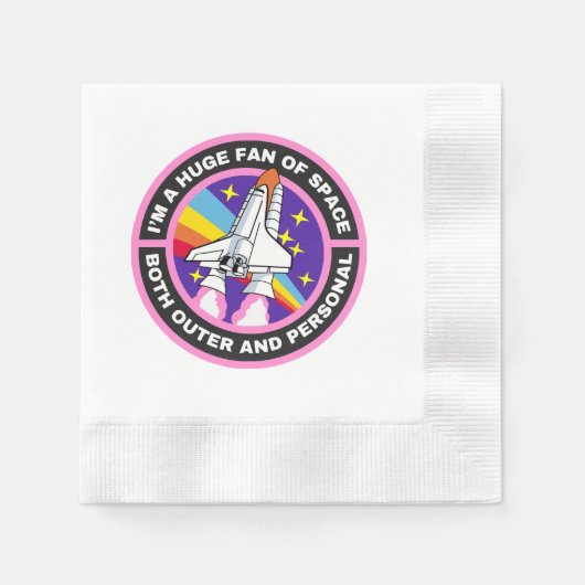 riesiger Weltraumfan Serviette (Vorderseite)