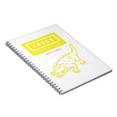 RIESIGES CROCS, Krokodil-T - Shirt-Design Notizblock (Rechte Seite)