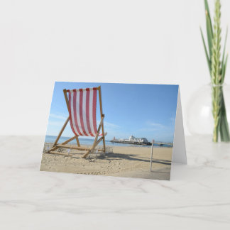 RIESIGES DECKCHAIR, BOURNEMOUTH-STRAND, DORSET, KARTE