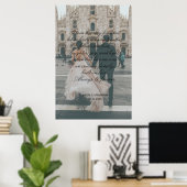 Riesiges Foto Hochzeitsgeschenk Skriptkalligrafie  Poster (Heimbüro)
