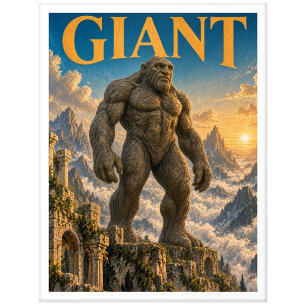 Riesiges, gothisches Fantasy-Monster Postkarte