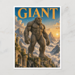 Riesiges, gothisches Fantasy-Monster Postkarte