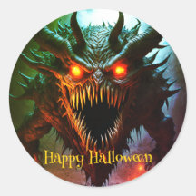 Riesiges Halloween-Monster-Aufkleber