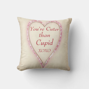 Riesiges Herz "NIEDLICHER als CUPID" Kissen
