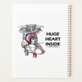 Riesiges Herzdiagramm im menschlichen Herzen Anato Planer (Rückseite)