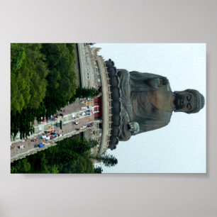 Riesiges Hong Kong, das Buddha sitzt Poster