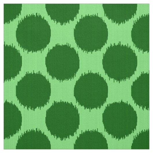 Riesiges Ikat Punkt-, Limones und Smaragdgrün Stoff (Muster)