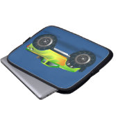 Riesiges Monster Truck Speedway-Lover Design Laptopschutzhülle (Vorne Knopf)