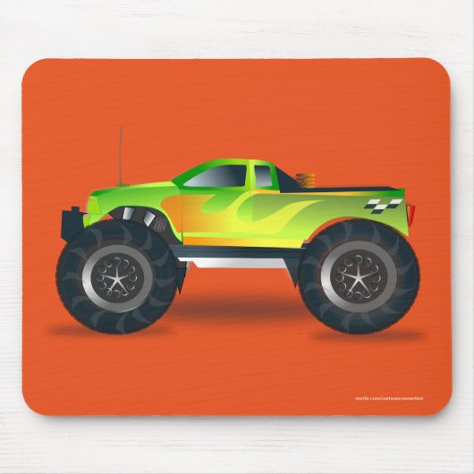 Riesiges Monster Truck Speedway-Lover Design Mousepad (Vorne)
