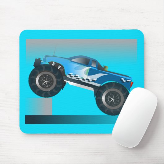 Riesiges Monster Truck Speedway-Lover Design Mousepad (Mit Mouse)
