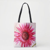 Riesiges Pink Daisy Bloom, personalisiert Tasche (Vorderseite)