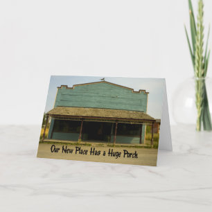 Riesiges Porch - Funny Change of Address Ankündigung