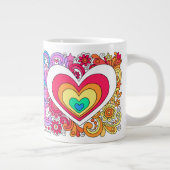 RIESIGES psychedelisches Groovy Friedenszeichen u. Jumbo-Tasse (Rechts)