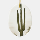 Riesiges Saguaro Sonoran Wüsten-Porträt Keramik Ornament (Vorne)