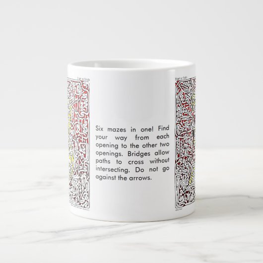 Riesiges Tassen-Labyrinth drei Jumbo-Tasse (Vorderseite)