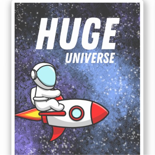 riesiges Universum Aufkleber (Vorderseite)